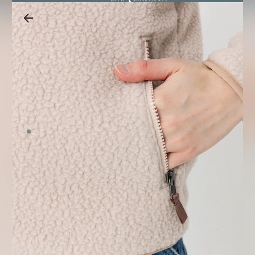 PATAGONIA WOMENS RETRO PILE FLEECE MARSUPIAL-SHROOM TAUPE! - Picture 9 of 10